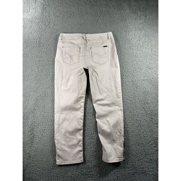 Chicos So Slimming Jeans Women 1 Mid Rise Ankle Zip Boho Feminine Cottagecore - Picture 2 of 10